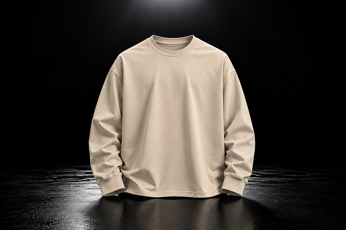 LONG SLEEVE BASIC BEIGE